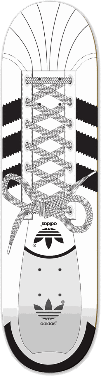 adidas Superstar, Shoe series — skateboard graphic by Leighton Dyer