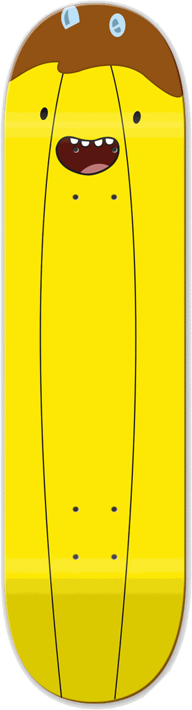Banana Guard, People series — skateboard graphic by Leighton Dyer