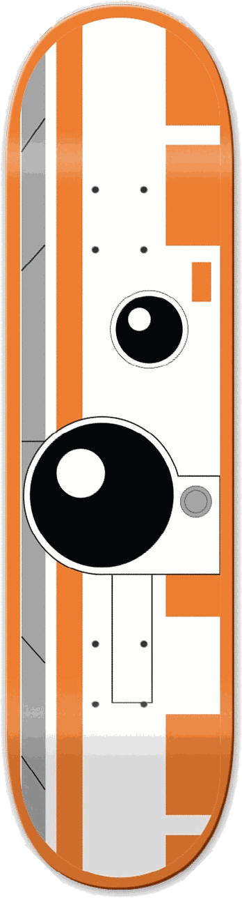BB-8, Star Wars series — skateboard graphic by Leighton Dyer