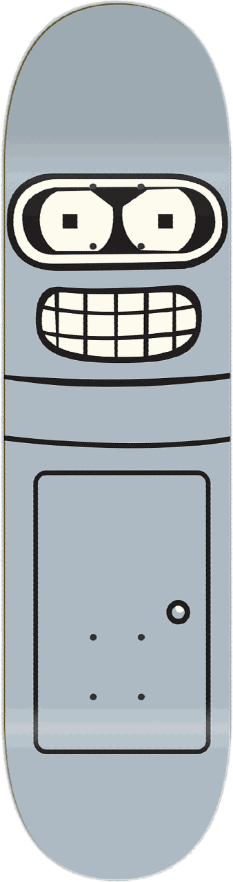 Bender, People series — skateboard graphic by Leighton Dyer