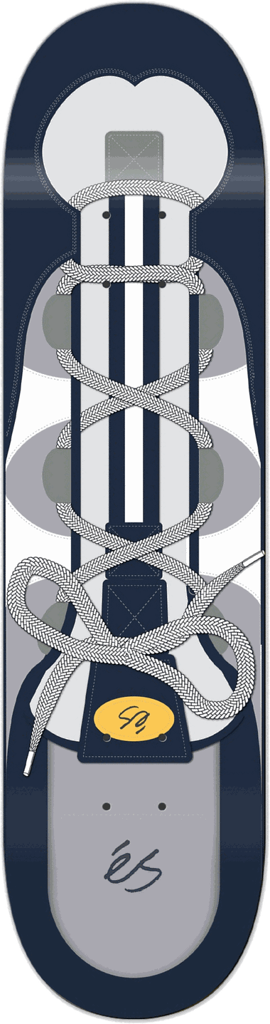 éS, Navy/Grey, éS series — skateboard graphic by Leighton Dyer