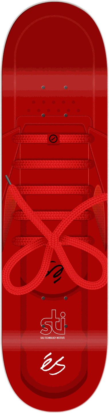 éS STI, Red, éS series — skateboard graphic by Leighton Dyer