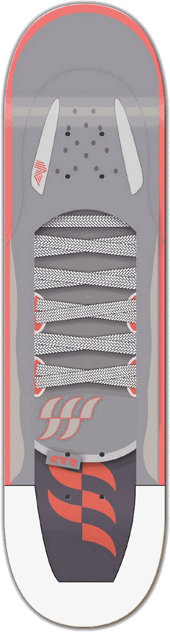 RAD Manny, Shoe series — skateboard graphic by Leighton Dyer
