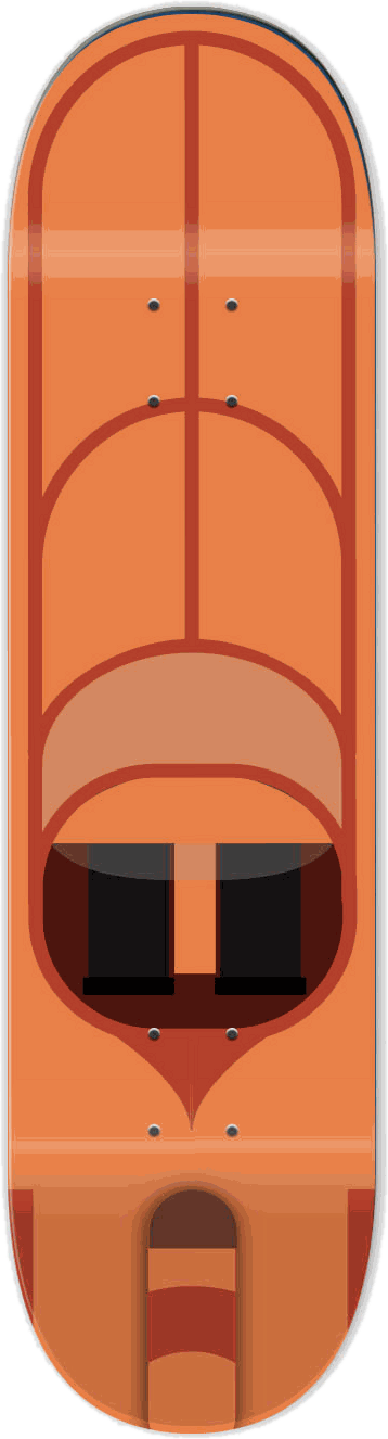 Land Speeder, Car series — skateboard graphic by Leighton Dyer