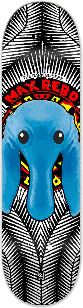Max Rebo, Star Wars series — skateboard graphic by Leighton Dyer