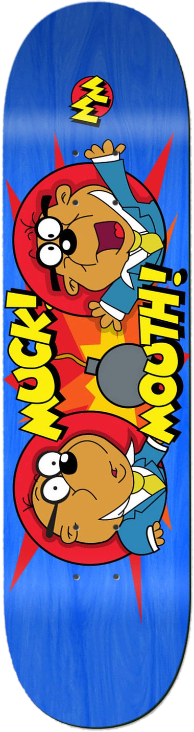 Penfold, Muckmouth — skateboard graphic by Leighton Dyer