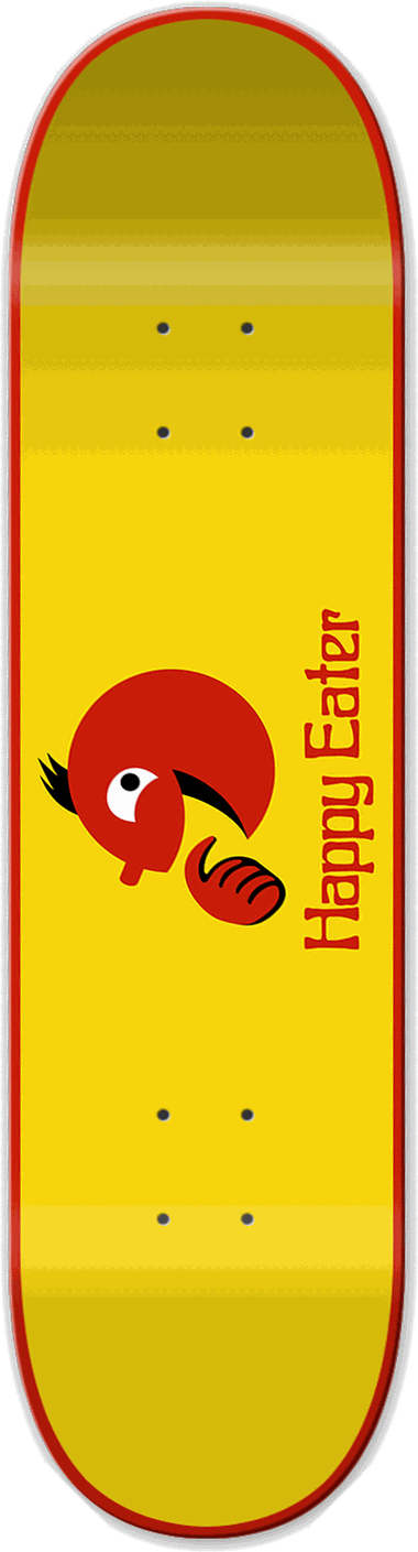 Happy Eater, Other / one-offs — skateboard graphic by Leighton Dyer