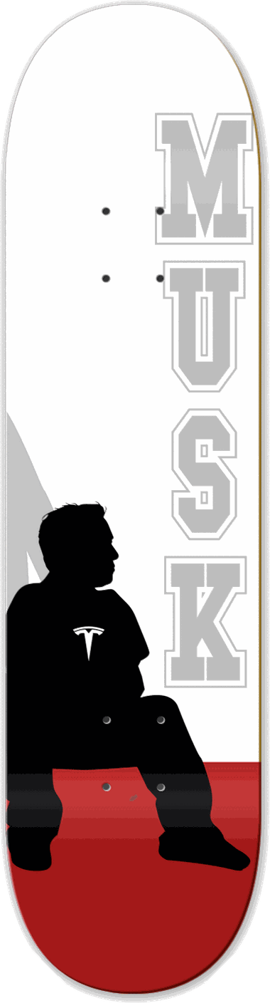 Musk, Other / one-offs — skateboard graphic by Leighton Dyer