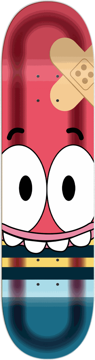 Patrick Star, Other / one-offs — skateboard graphic by Leighton Dyer