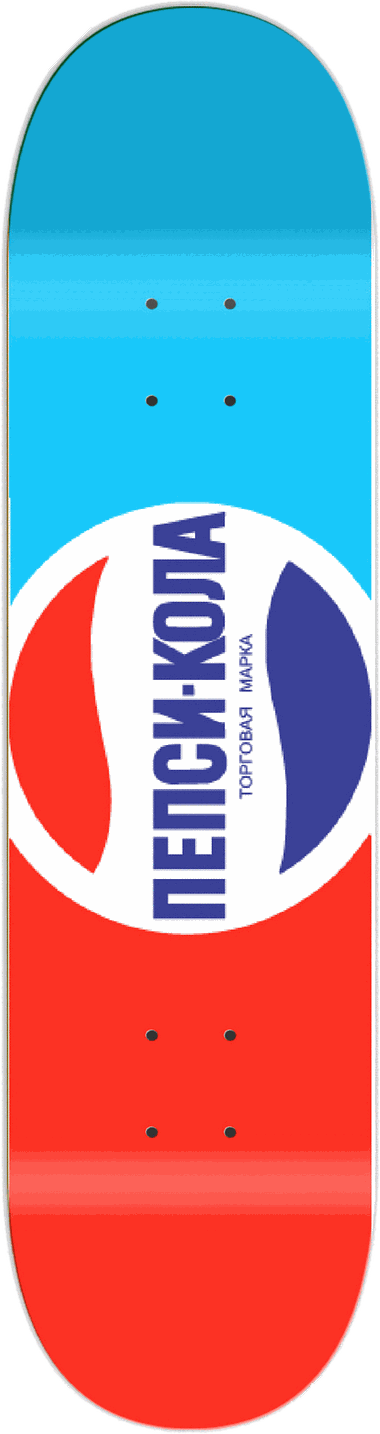 Pepsi-Kola (Russian), Other / one-offs — skateboard graphic by Leighton Dyer