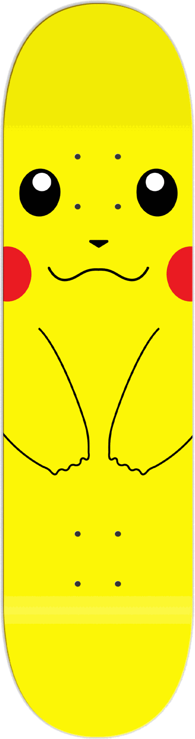 Pikachu, Other / one-offs — skateboard graphic by Leighton Dyer
