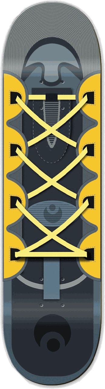 Osiris, Shoe series — skateboard graphic by Leighton Dyer