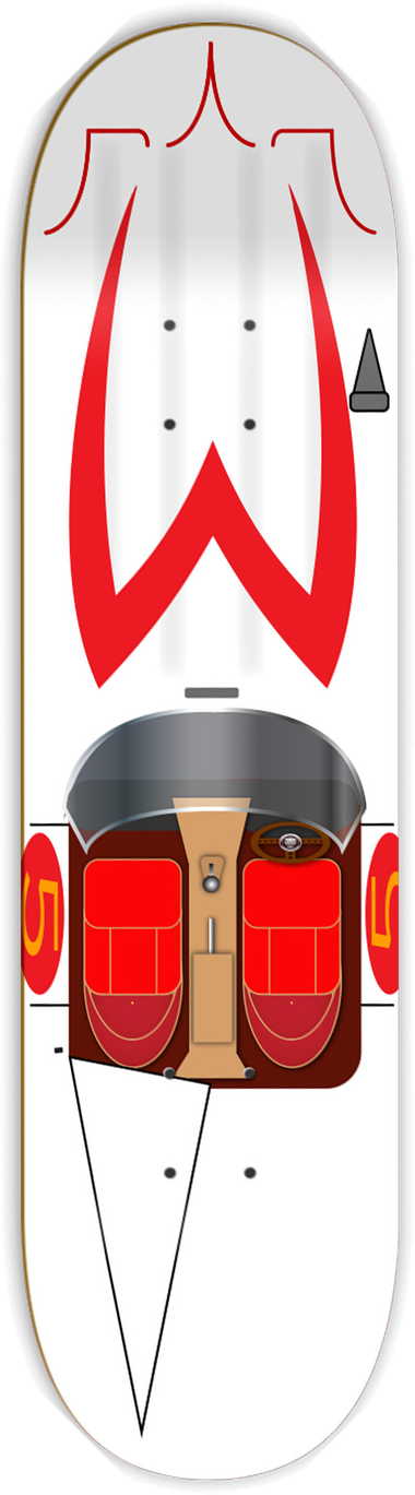 Speed Racer, Car series — skateboard graphic by Leighton Dyer
