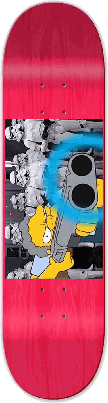 Star Wars Parody No. 01, Star Wars Parody — skateboard graphic by Leighton Dyer