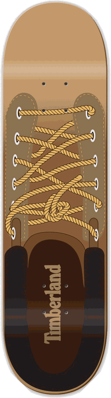Timberland, Shoe series — skateboard graphic by Leighton Dyer