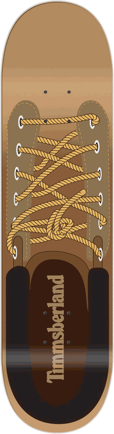 Timmsberland, Shoe series — skateboard graphic by Leighton Dyer