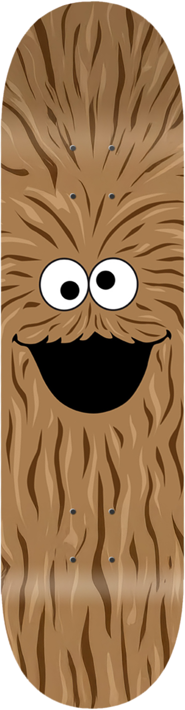 Wookie Monster, People series — skateboard graphic by Leighton Dyer
